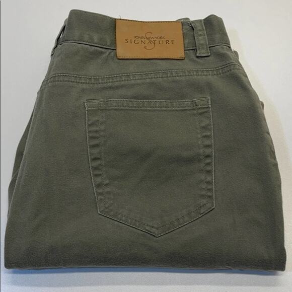 JONES NEW YORK Womens 6 Green Khaki Capri Pants - Picture 1 of 4